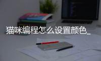 猫咪编程怎么设置颜色_(如何让编程里的猫做游戏)